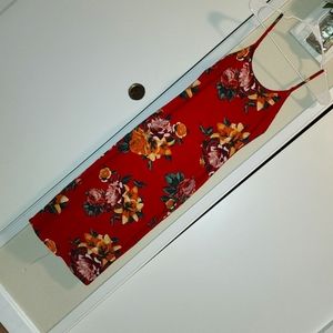 Red floral modi dress size S